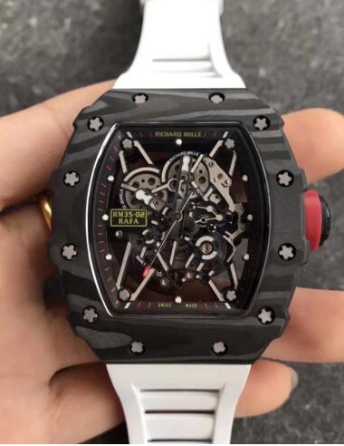 Richard Mille RM35-02 white rubber straps watch